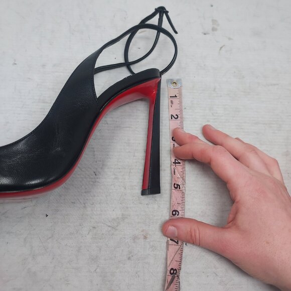 Christian Louboutin Black Strappy Condora Leather Pump - Picture 12 of 12